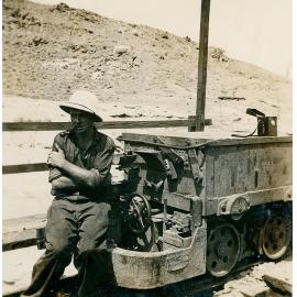 Small battery mule on the surface, Mount Isa Mines