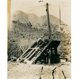 Structure for Sheave Wheels No 2 Ore Shaft construction 