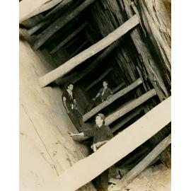 Stull stoping in 240 lode below 1 Level Rio Grande lode