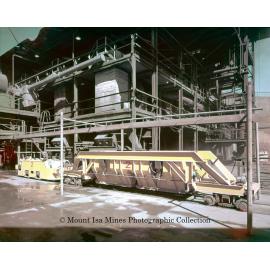 Charge car at Lead Smelter, Mount Isa Mines