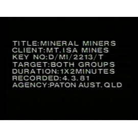 Mineral miners, April 1981