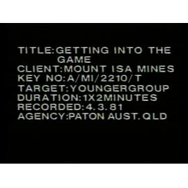 Getting into the game, April 1981