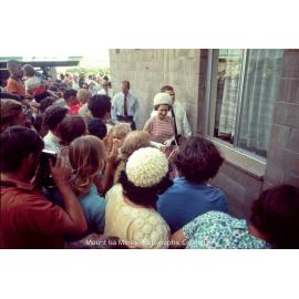Queen Elizabeth II and Prince Philip visit flats, Parkside, April 1970