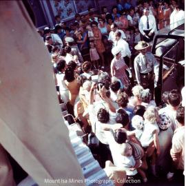Queen Elizabeth II and Prince Philip visit flats, Parkside, April 1970