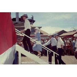 Queen Elizabeth II and Prince Philip at Copper Smelter, Mount Isa Mines, April 1970