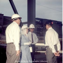 Queen Elizabeth II and Prince Philip at R62 Winder, Mount Isa Mines, April 1970