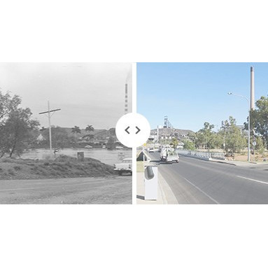 Isa Street Bridge now and then, Mount Isa City