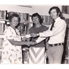 Mount Isa City Library receiving cheque