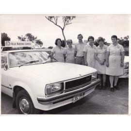 Blue Nursing staff with car
