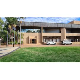 Mount Isa Civic Centre exterior, Mount Isa City, July 2021