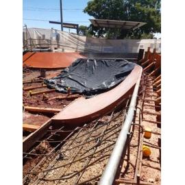 Community Skate Park under construction, Parkside, April 2022