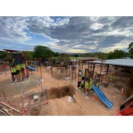 Family Fun Park under alteration, Parkside, November 2022