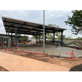 Family Fun Park under alteration, Parkside, November 2022