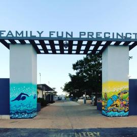Family Fun Precinct artwork, Parkside, April 2021