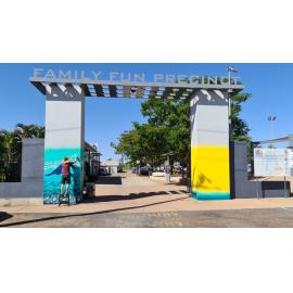 Family Fun Precinct artwork, Parkside, April 2021