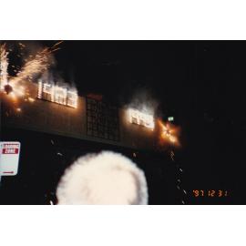 New Years light show, c.1997