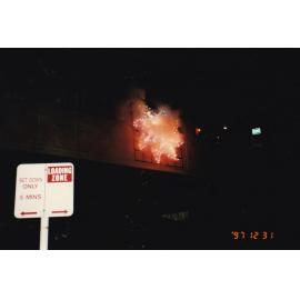 New Years light show, c.1997