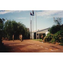 Flag raising for Australia Day, January 1998