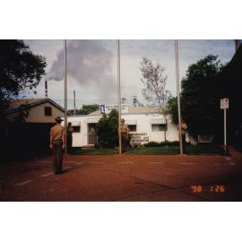 Flag raising for Australia Day, January 1998