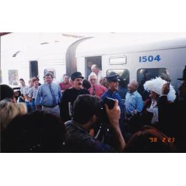 Mount Isa 75th celebrations at railway station, February 1998