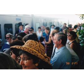 Mount Isa 75th celebrations at railway station, February 1998