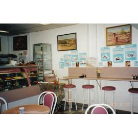 Local cafe decorated for Mount Isa's 75th celebration, February 1998