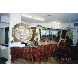 Queensland Country Credit Union building decorated for Mount Isa 75th celebration, February 1998