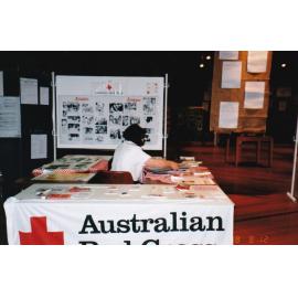 Australian Red Cross booth at Mount Isa 75th celebration, c.1998
