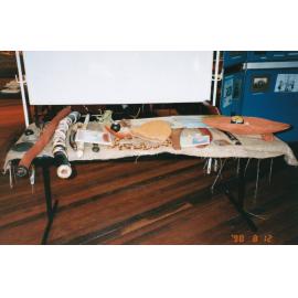 Indigenous items displayed at Mount Isa 75th celebration, c.1998
