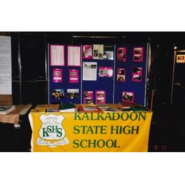 Kalkadoon State High School display at Mount Isa 75th celebration, c.1998