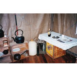 Inside Tent House display at Mount Isa 75th celebration, c. 1998.