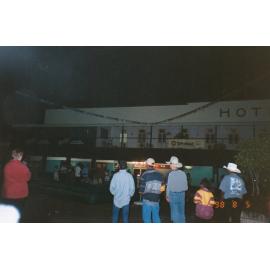 Rodeo celebration outside of Hotel Boyd, c.1998