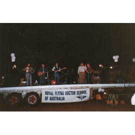 Band performing at Royal Flying Doctors event, August 1998