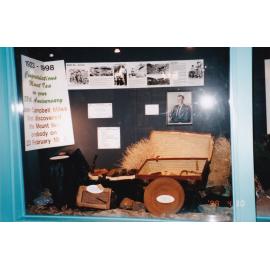 Display in shop window for Mount Isa 75th celebration, c.1998