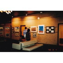 Artwork hanging in the Civic Centre at event, c.1998