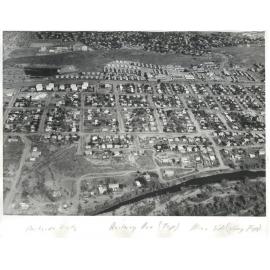 Aerial view of Parkside and Mineside, February 1973