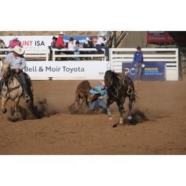 Steer Wrestling, Mount Isa Mines Rodeo, August 2022
