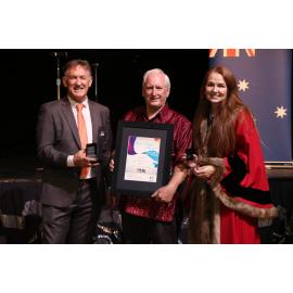Peter Roberts receives Senior Citizen of the Year Award, January 2023