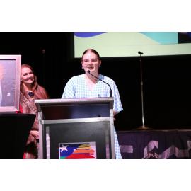 Sophie Greenhalgh receives Junior Citizen of the Year Award, January 2023