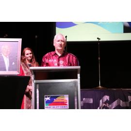 Peter Roberts receives Senior Citizen of the Year Award, January 2023