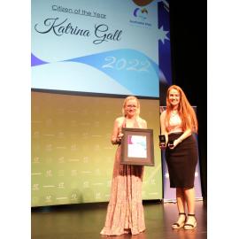 Katrina Gall receives Citizen of the Year Award, January 2022