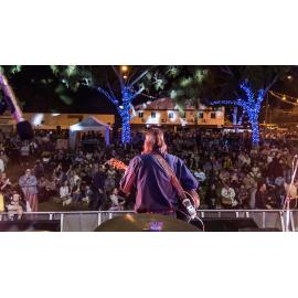 Lane Pittman performing at Isa Street Festival, August 2022