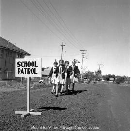 School patrols, Parkside, May 1958