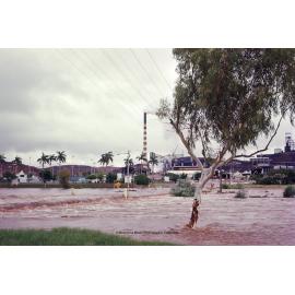 Isa Street Bridge in Flood, May 1976