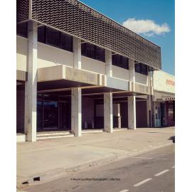 MLC Building and Boomerang Book Exchange Miles Street, c. 1970s.