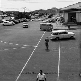 Street traffic, Mount Isa City, February 1964