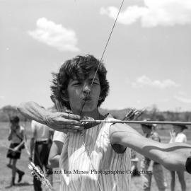Marjorie Henderson at Gymkhana, Mount Isa, February 1964
