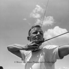 Pat Henderson at Gymkhana, Mount Isa, February 1964