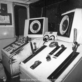 No 2 Ore Shaft Winder Drivers Operating Controls, Mount Isa Mines, April 1964