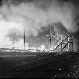 Demolition of Staff Mess, Mineside, June 1964